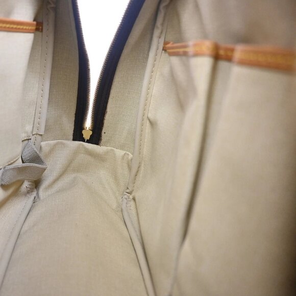 LOUIS VUITTON LV Logo Deauville Hand Bag Monogram Leather Brown 558-082225 - Picture 12 of 16